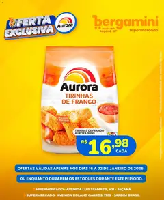 Supermercado Bergamini - Ofertas Aurora - Pré-Visualização do folheto da loja Supermercado Bergamini, válido de 16.01.2026