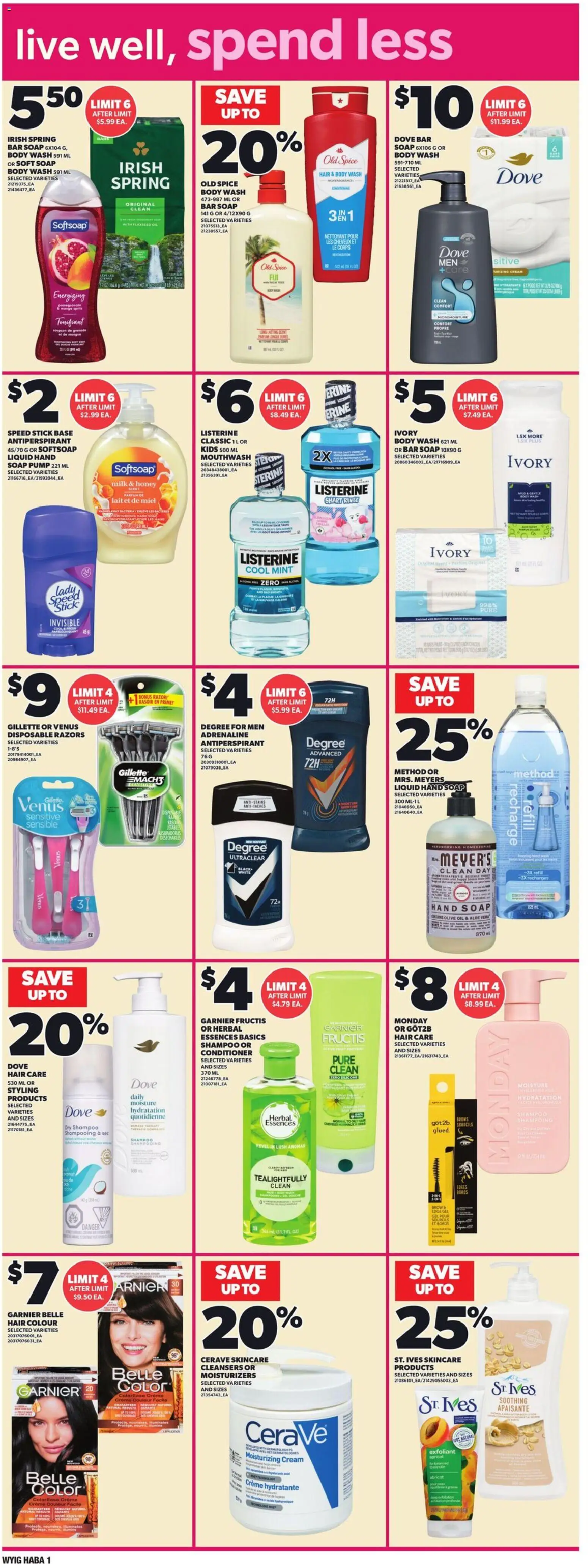 Independent Grocer flyer valid from 26.03.2026 | Page: 11 | Products: Cream, Conditioner, Soap, Antiperspirant