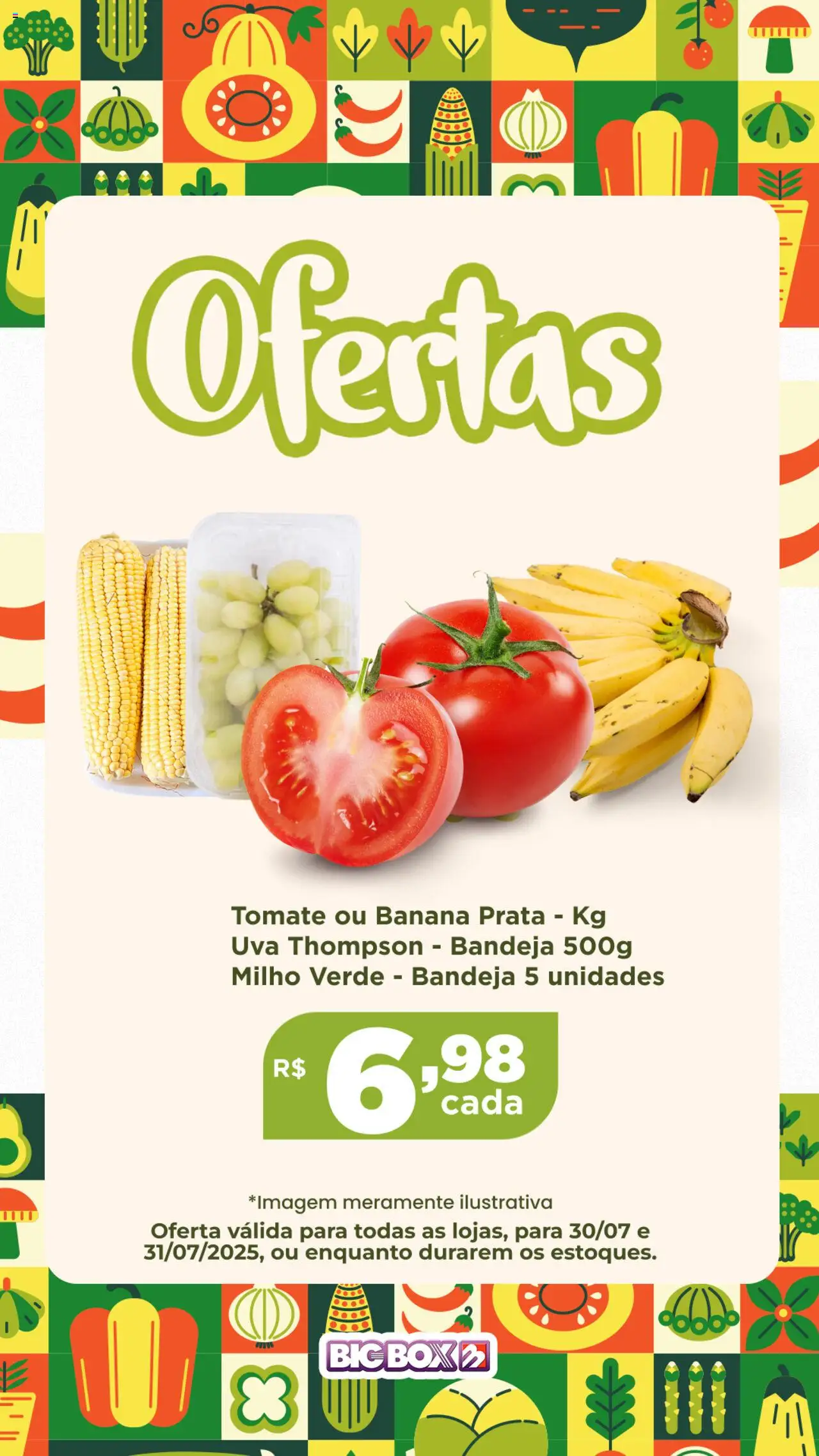Big Box Folheto - válido de 30.07.2025 | Página: 9 | Produtos: Milho verde, Bandeja