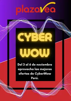 Vista previa de folleto Plaza Vea - Cyber Wow aviso de la Plaza Vea válido desde 29.10.2025