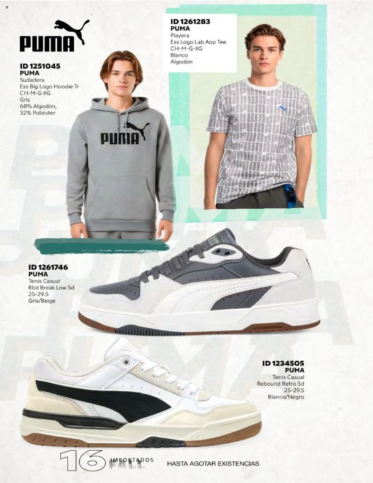 Nuevas ofertas de Price Shoes válidas en toda la República Mexicana desde el 18.10.2025. ¡Encuentra las mejores ofertas en Price Shoes catálogo Fall Importados segunda! | Página: 16 | Productos: Tenis, Algodón, Sudadera, Playera
