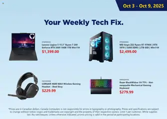 Preview of Canada Computers - Weekly flyer from shop Canada Computers valid from 03.10.2025