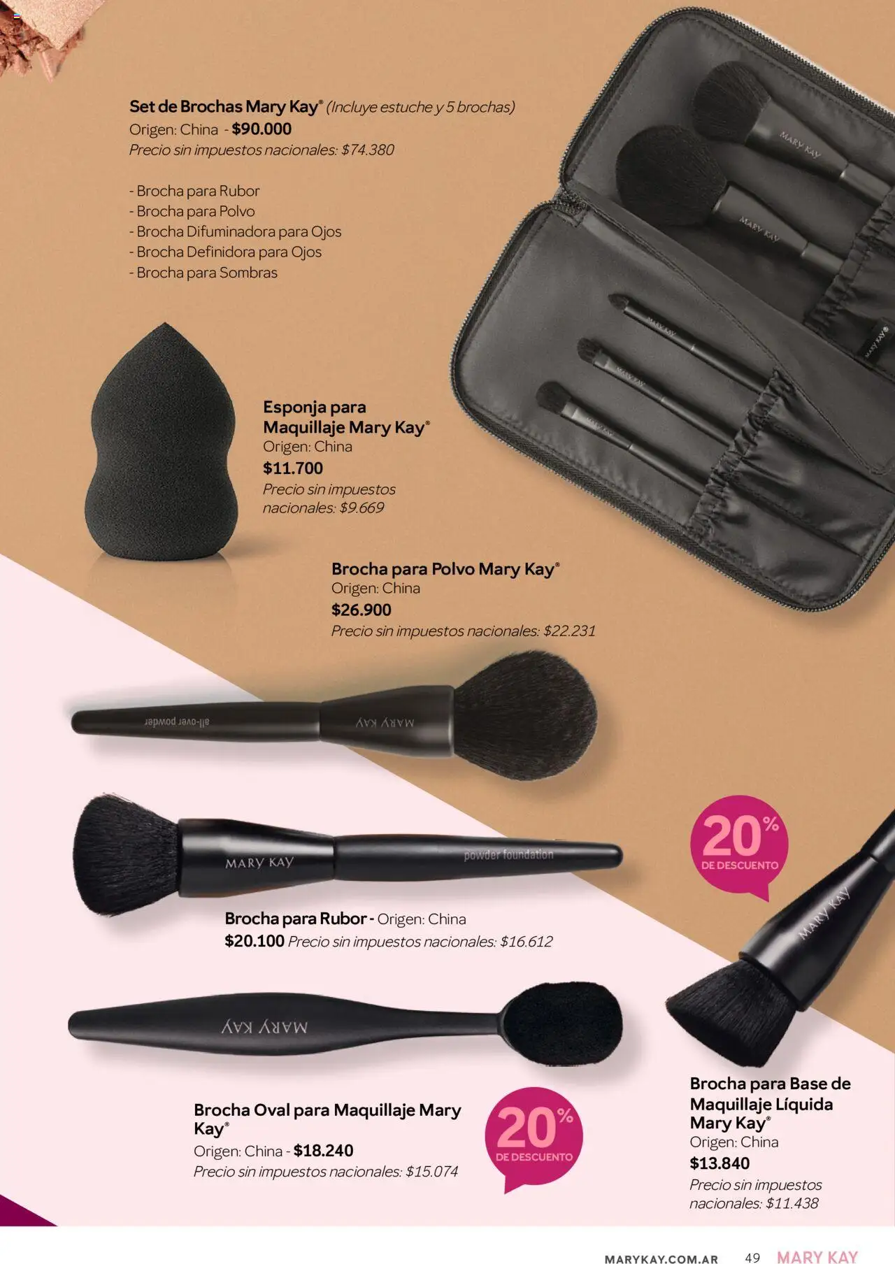 Mary Kay catálogo Invierno │ válido desde el 01.07.2025 | Página: 49 | Productos: Maquillaje, Rubor, Polvo, Brocha para base