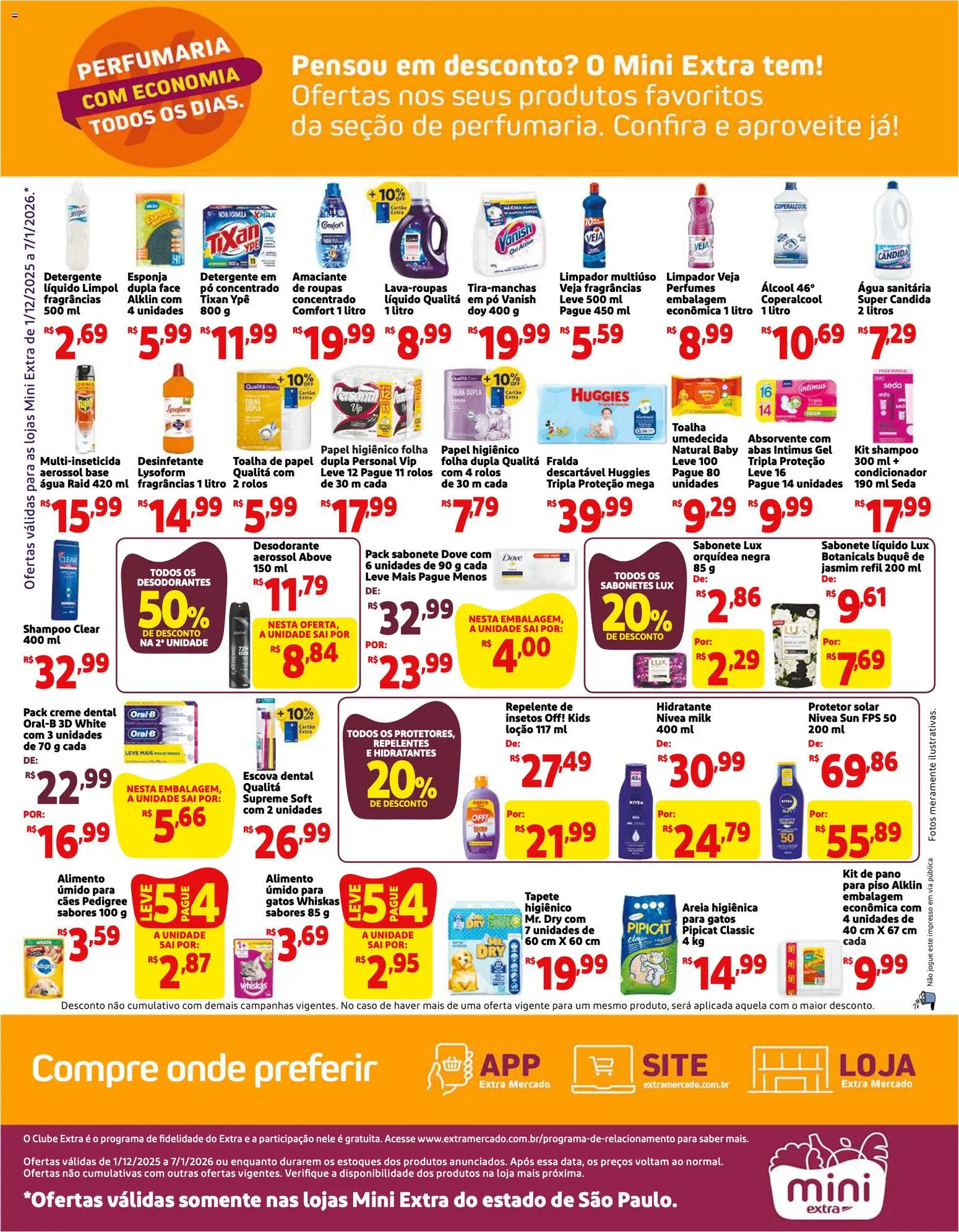 Mini Extra Folheto - válido de 01.12.2025 | Página: 4 | Produtos: Areia, Esponja, Tapete, Perfumes