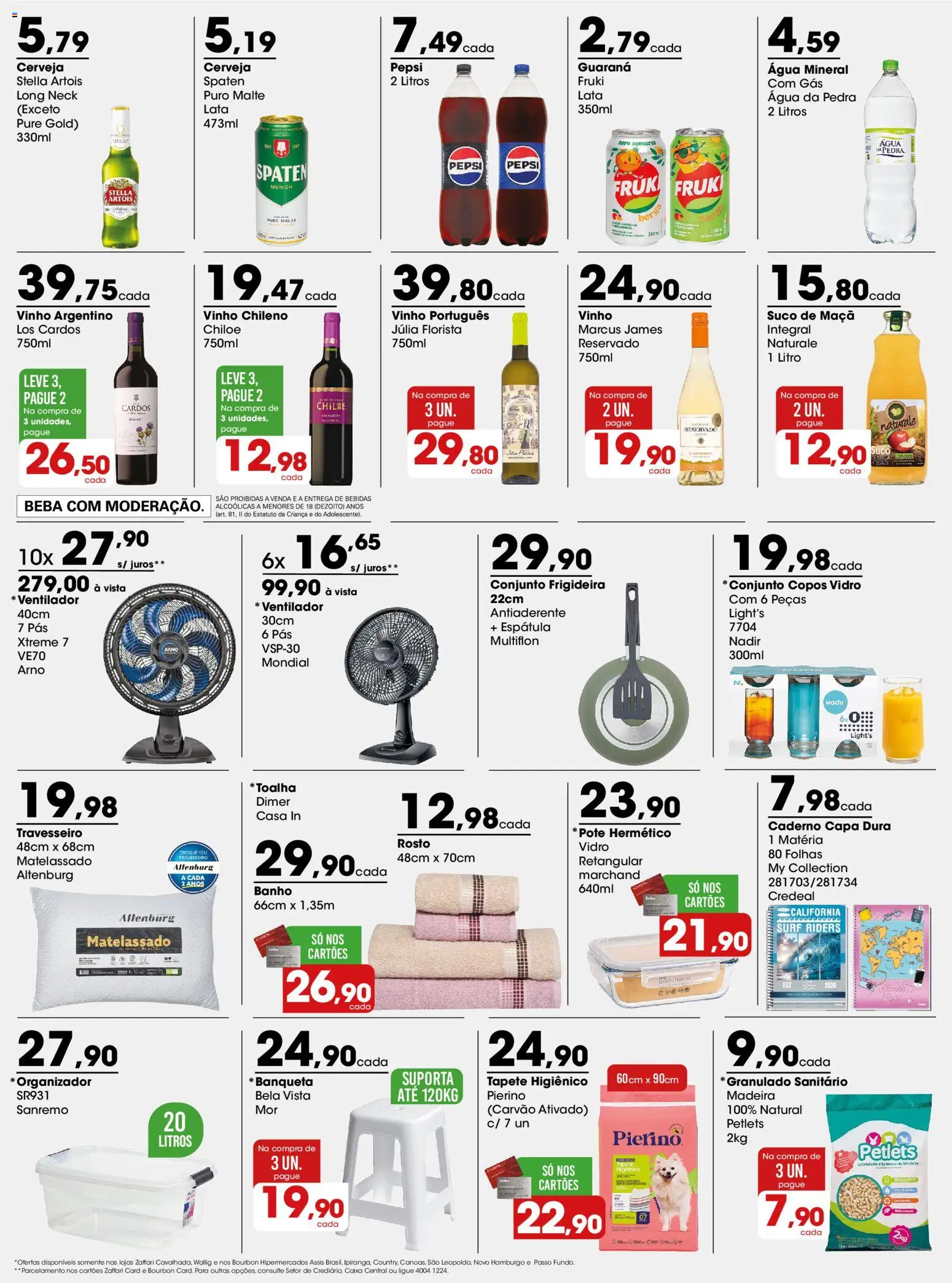 Zaffari Folheto - válido de 03.02.2026 | Página: 3 | Produtos: Organizador, Caixa, Banqueta, Copos