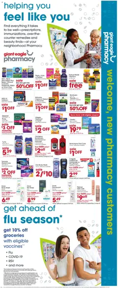 Giant Eagle Weekly Ad - valid from 18.09.2025 | Page: 2 | Products: Deodorant, Mouthwash, Bar Soap, Body Wash