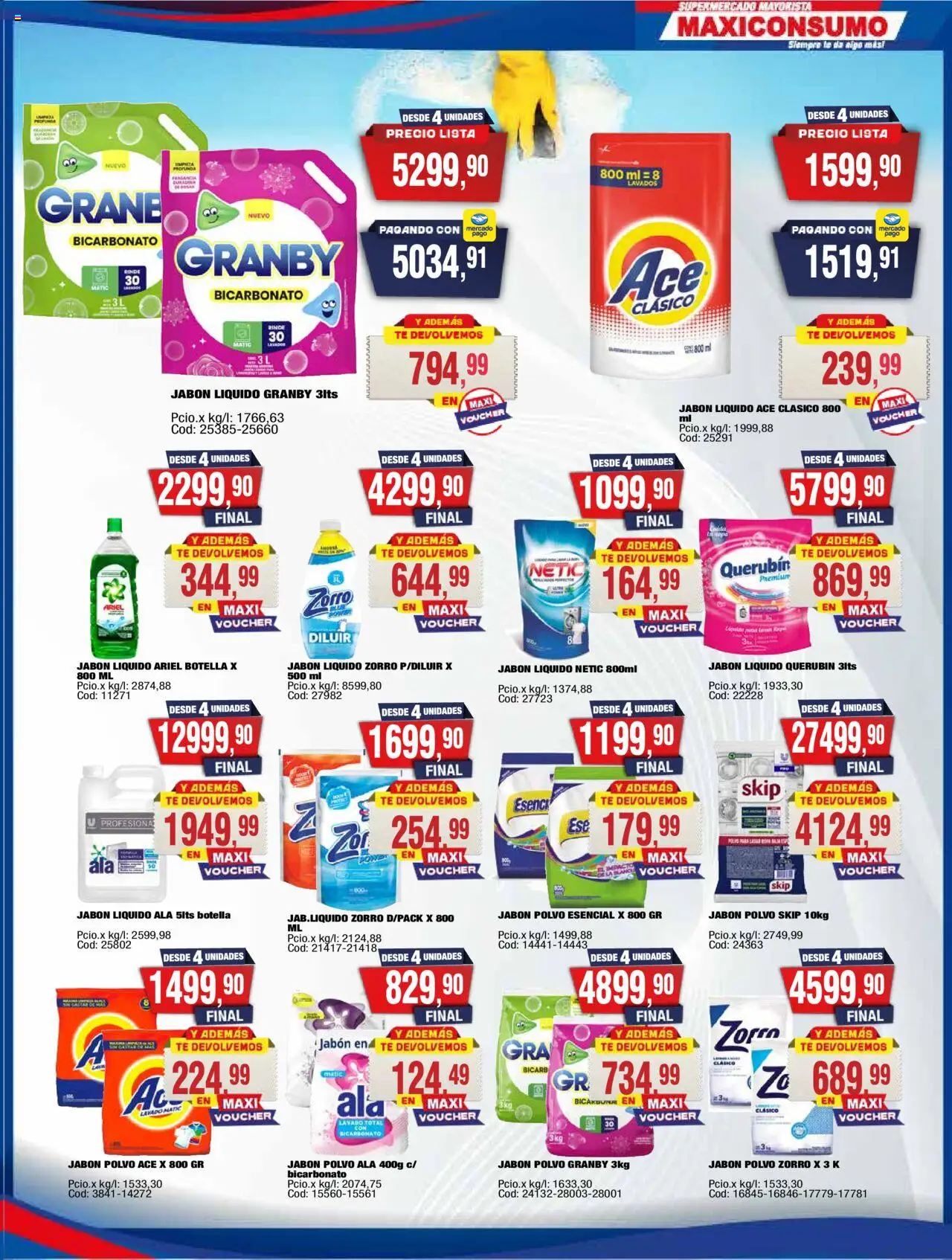 Maxiconsumo ofertas │ válido desde el 13.10.2025 | Página: 19 | Productos: Botella, Polvo, Jabón líquido, Té