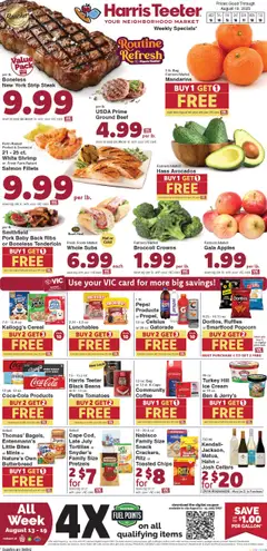 Preview of Harris Teeter weekly ads valid from 13.08.2025