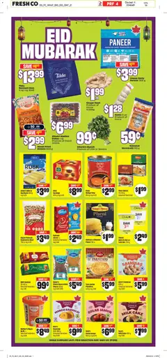 Preview of FreshCo weekly flyer / circulaire from shop FreshCo valid from 19.03.2026 | Page: 9 | Products: Rice, Tea, Milk, Cheese