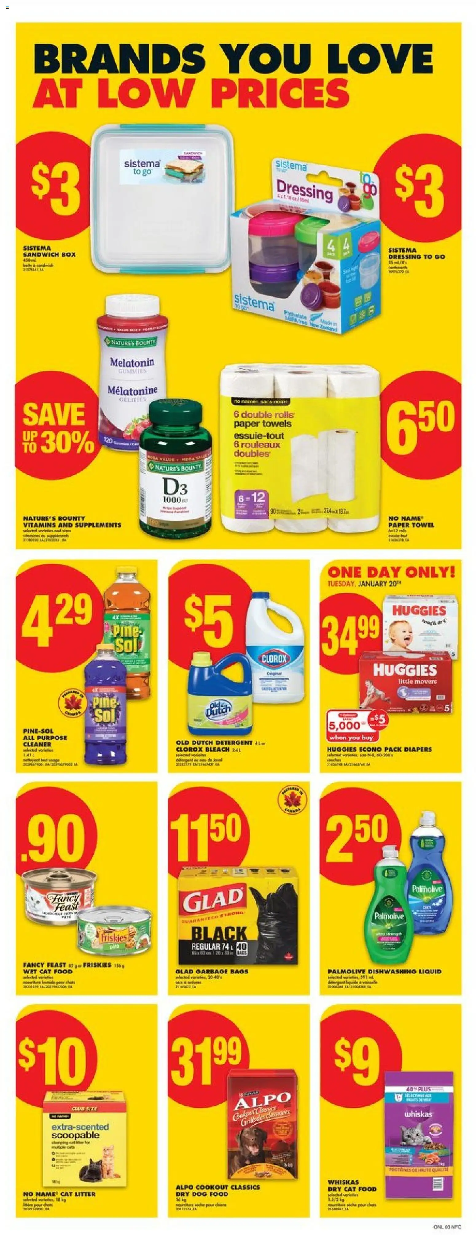 No Frills flyer valid from 15.01.2026 | Page: 9 | Products: Soap, Detergent, Box