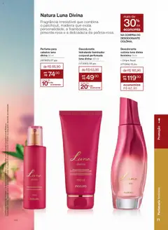 Natura - Ciclo 17/2025 - Pré-Visualização do folheto da loja Natura, válido de 14.10.2025 | Página: 71 | Produtos: Perfume, Fragrância, Desodorante, Iluminador
