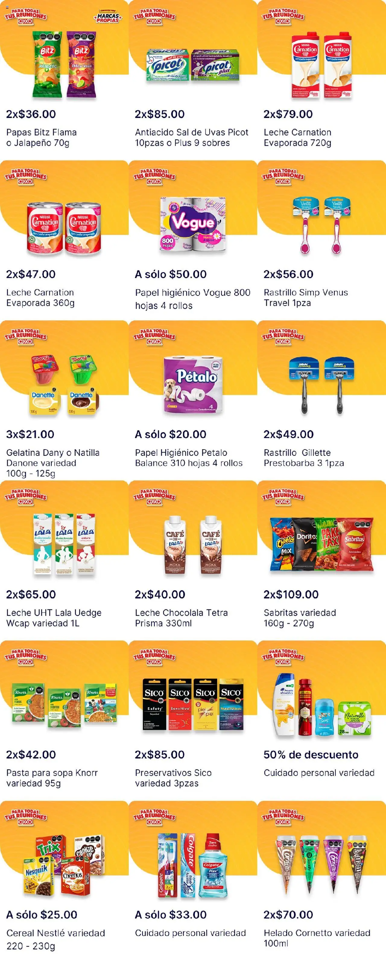 Nuevas ofertas de OXXO válidas en toda la República Mexicana desde el 15.10.2025. ¡Encuentra las mejores ofertas en OXXO - Folleto! | Página: 12 | Productos: Sal, Leche, Fideos, Antiácido