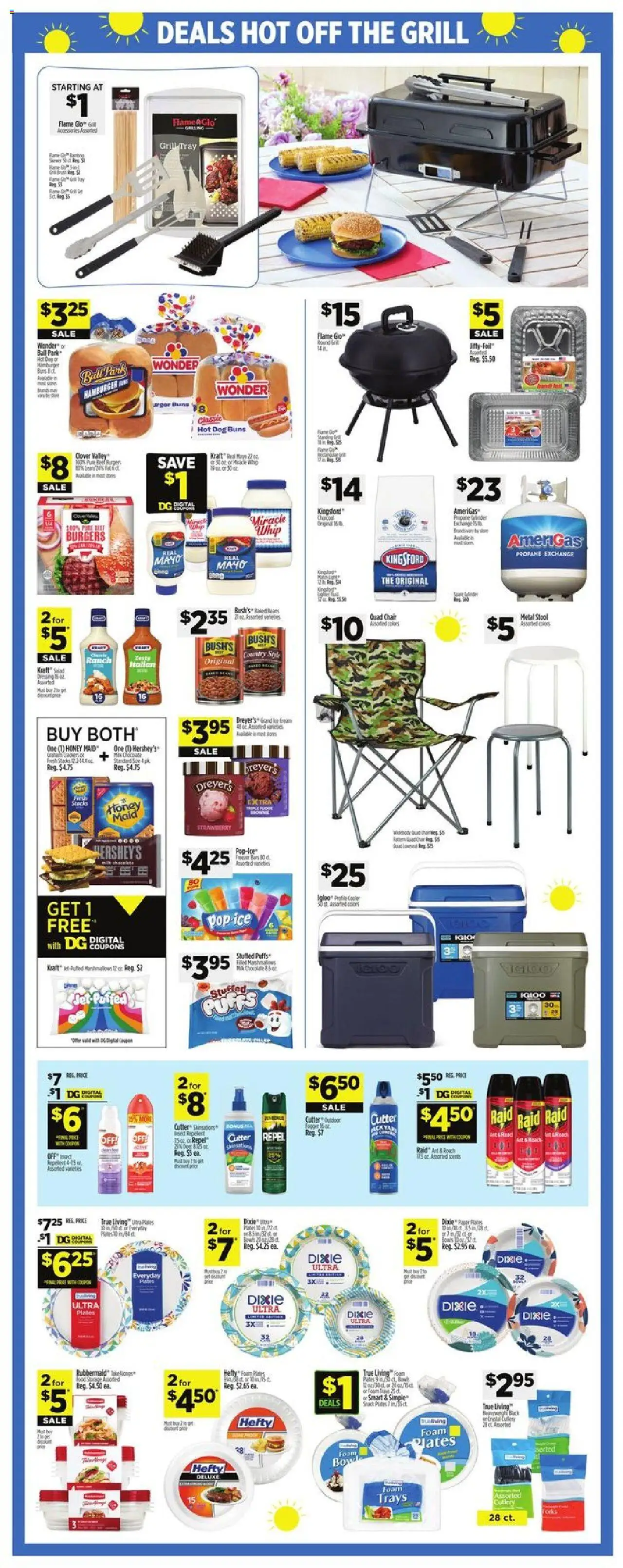 Dollar General Weekly Ad - valid from 08.06.2025 | Page: 3 | Products: Chair, Beef, Cutter, Copier