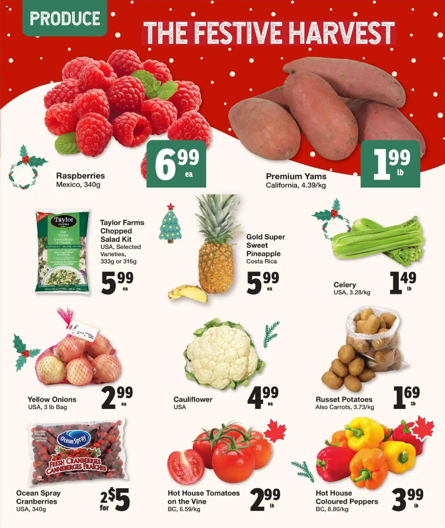 Quality Foods flyer valid from 18.12.2025 | Page: 3 | Products: Pineapple, Potatoes, Bag, Tomatoes