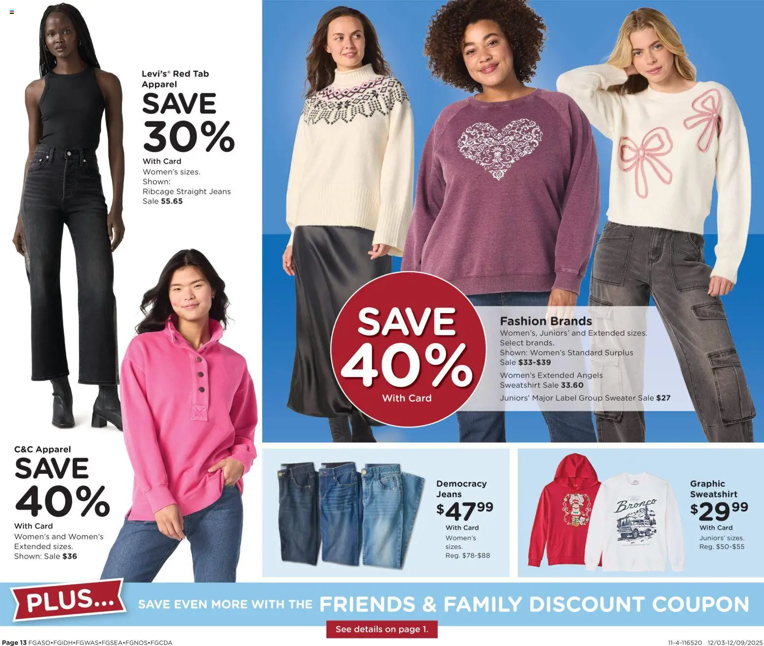 Fred Meyer Home & Apparel - valid from 03.12.2025 | Page: 18 | Products: Sweater, Jeans