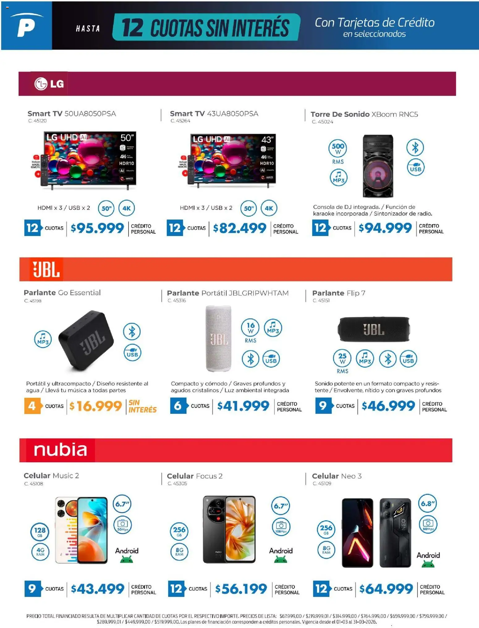 Pardo catálogo │ válido desde el 01.03.2026 | Página: 4 | Productos: Usb, Agua, Parlante