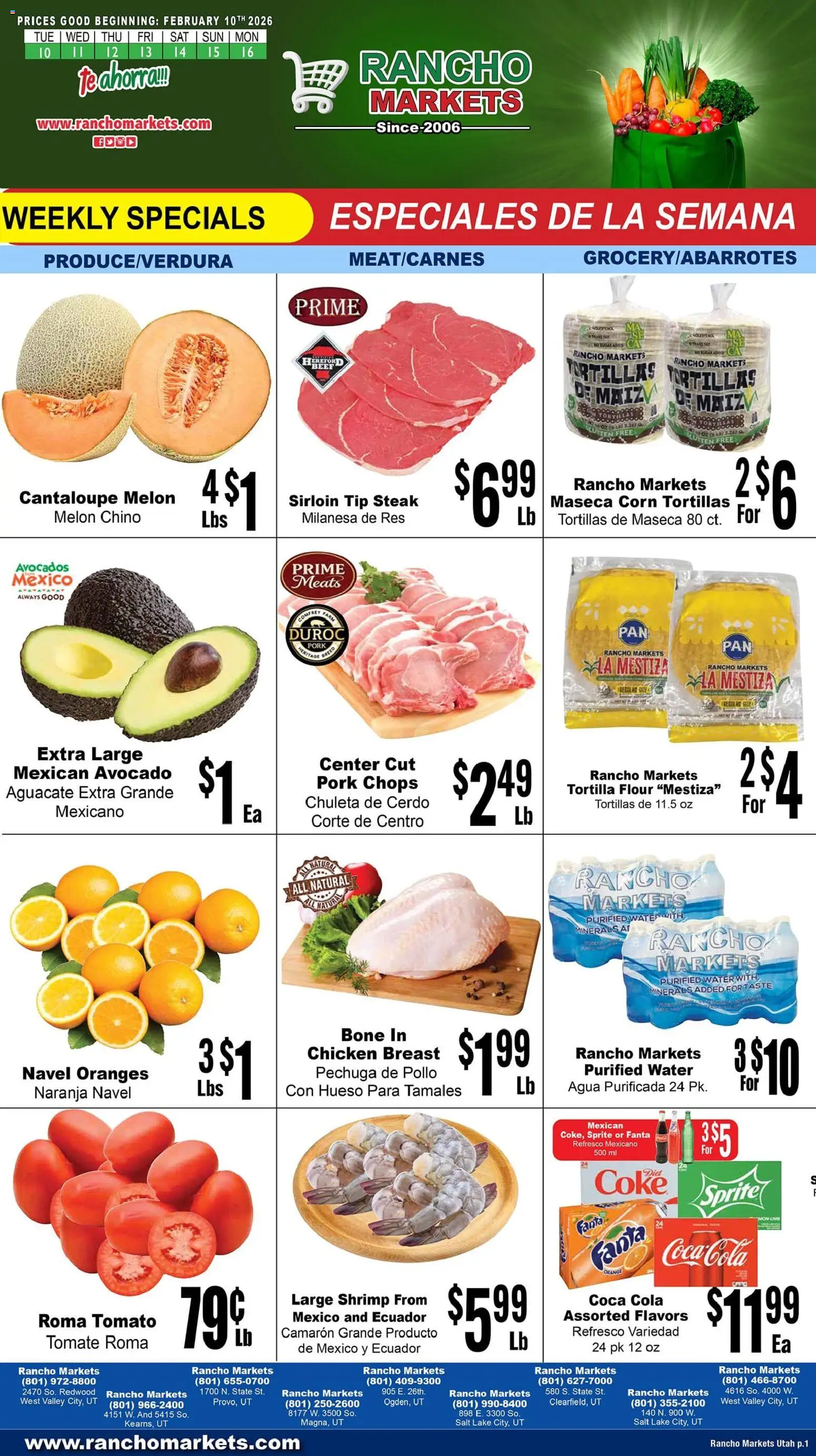 Rancho Markets Weekly Ad - valid from 10.02.2026 | Page: 1