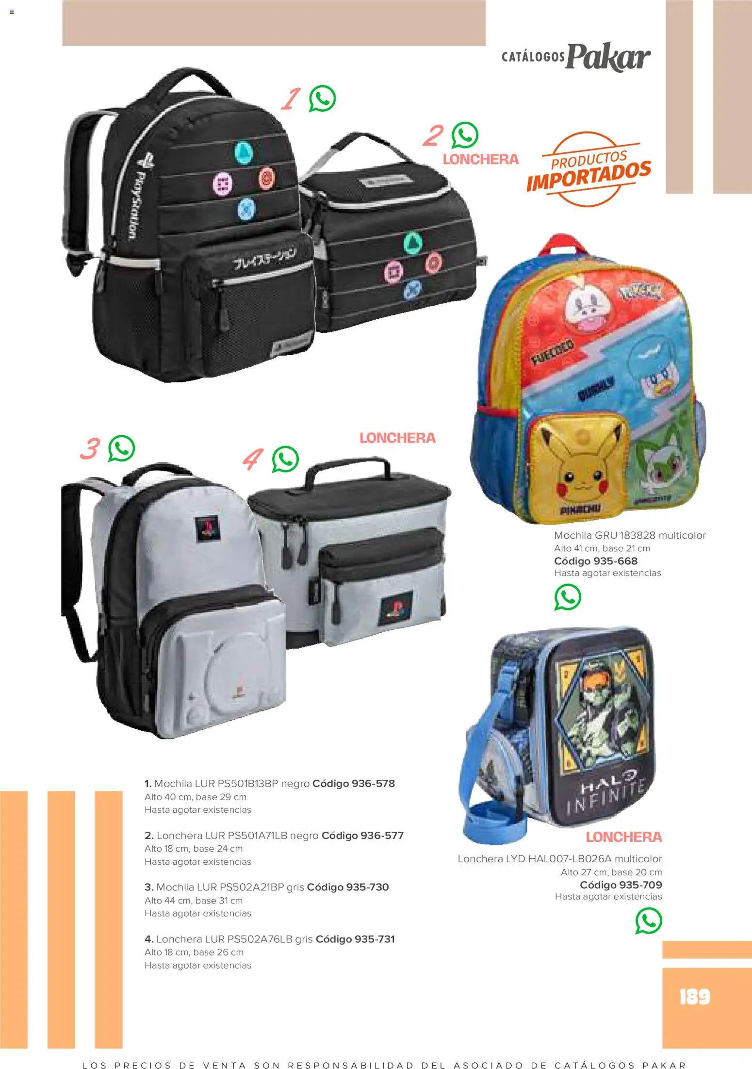 Nuevas ofertas de SC Pakar válidas en toda la República Mexicana desde el 30.01.2026. ¡Encuentra las mejores ofertas en SC Pakar catálogo Ropa! | Página: 189 | Productos: Mochila, Playstation