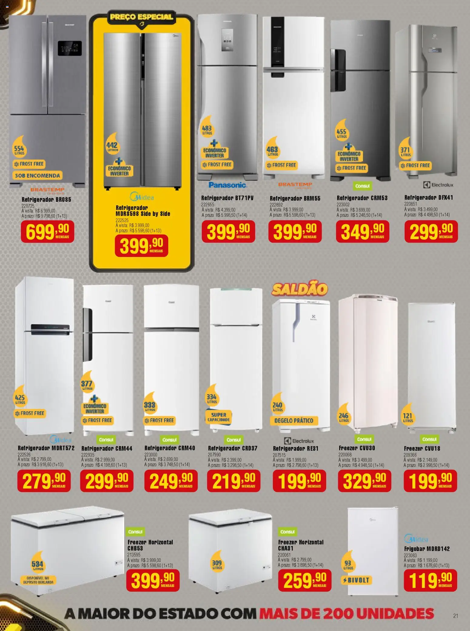 Berlanda Folheto - válido de 01.11.2025 | Página: 21 | Produtos: Frigobar, Refrigerador, Freezer