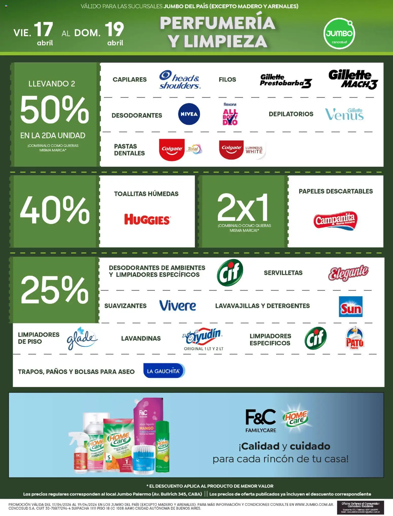 Jumbo - Ofertas | Salta & Tucumán │ válido desde el 17.04.2026 | Página: 7 | Productos: Lavavajillas, Servilletas, Jabón líquido, Guantes