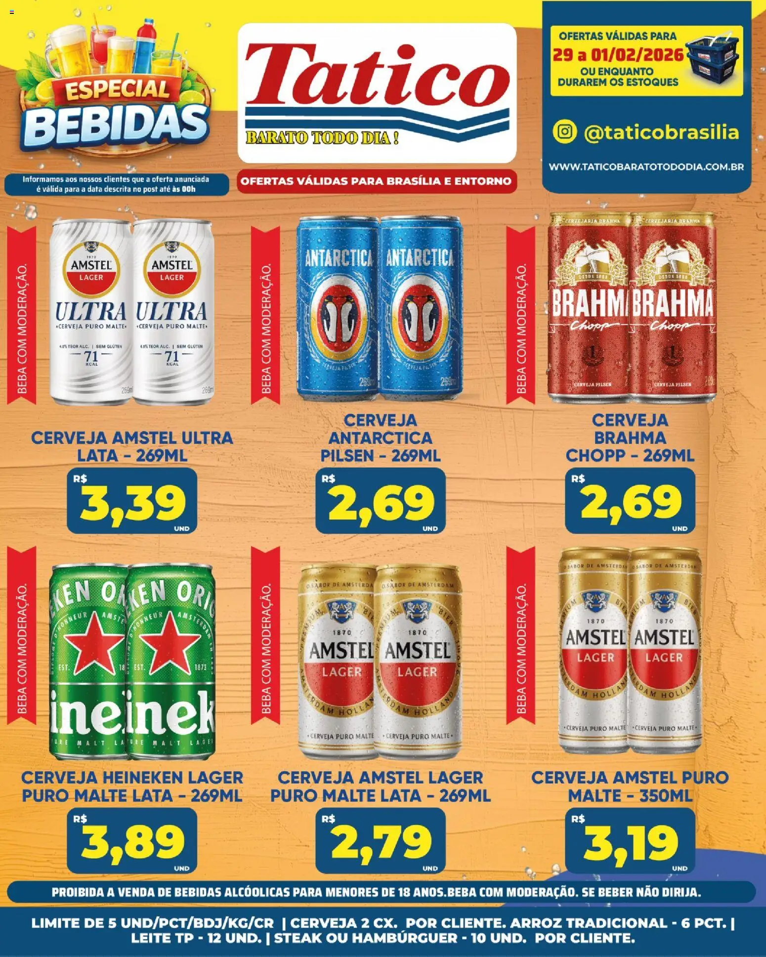 Tatico Folheto - válido de 29.01.2026 | Página: 25 | Produtos: Leite, Cerveja, Cerveja Heineken, Heineken