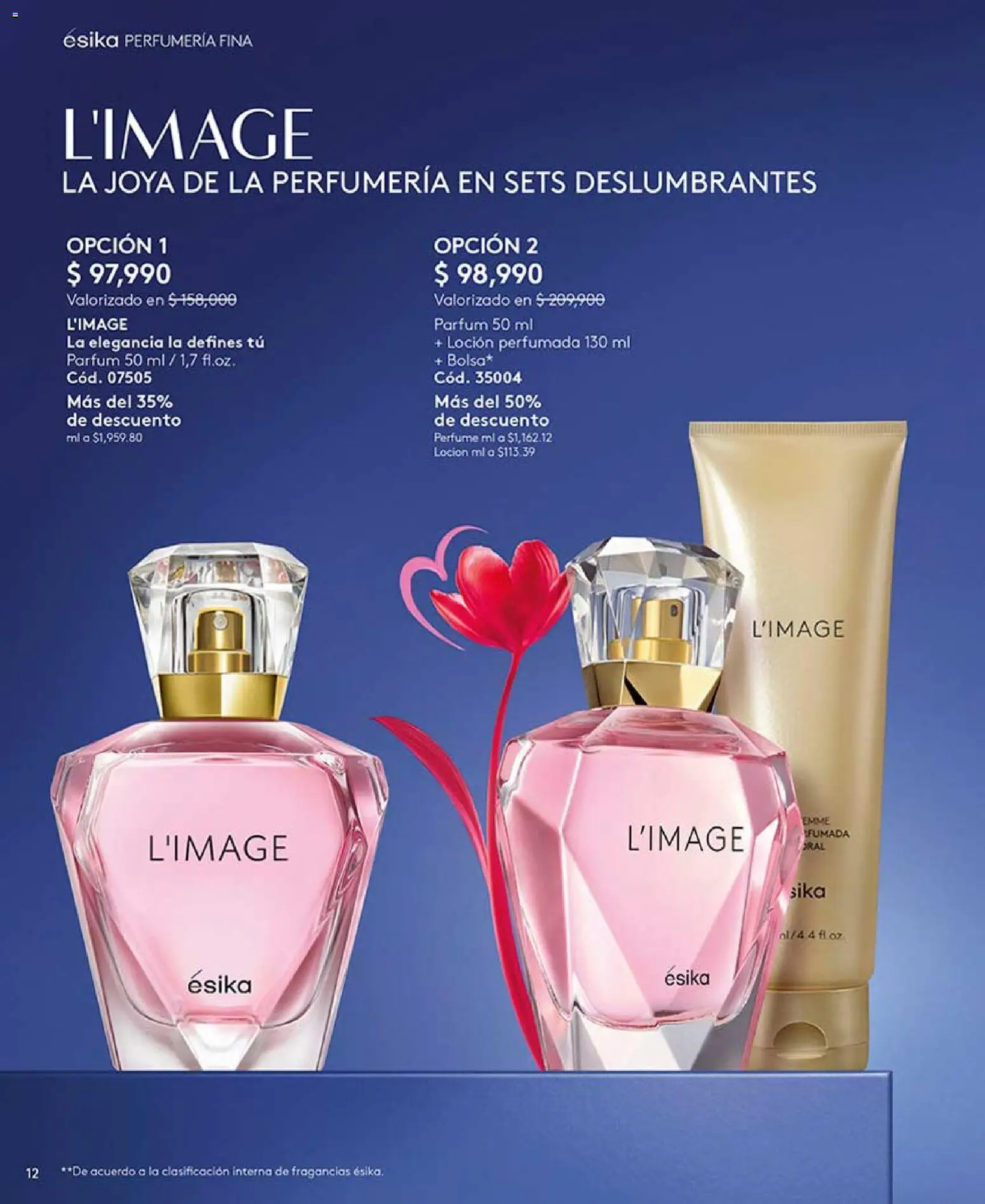 Ésika revista - valida desde el 24.04.2026 | Página: 12 | Productos: Loción, Perfume