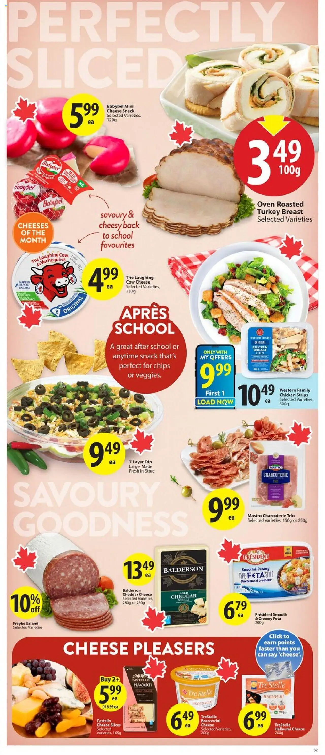 Save on foods flyer valid from 11.09.2025 | Page: 11 | Products: Chips, Oven, Cheese, Salami