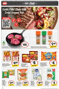 IGA catalogue - valid from 09.07.2025 | Page: 22 | Products: Oregano, Chips, Seeds, Steak