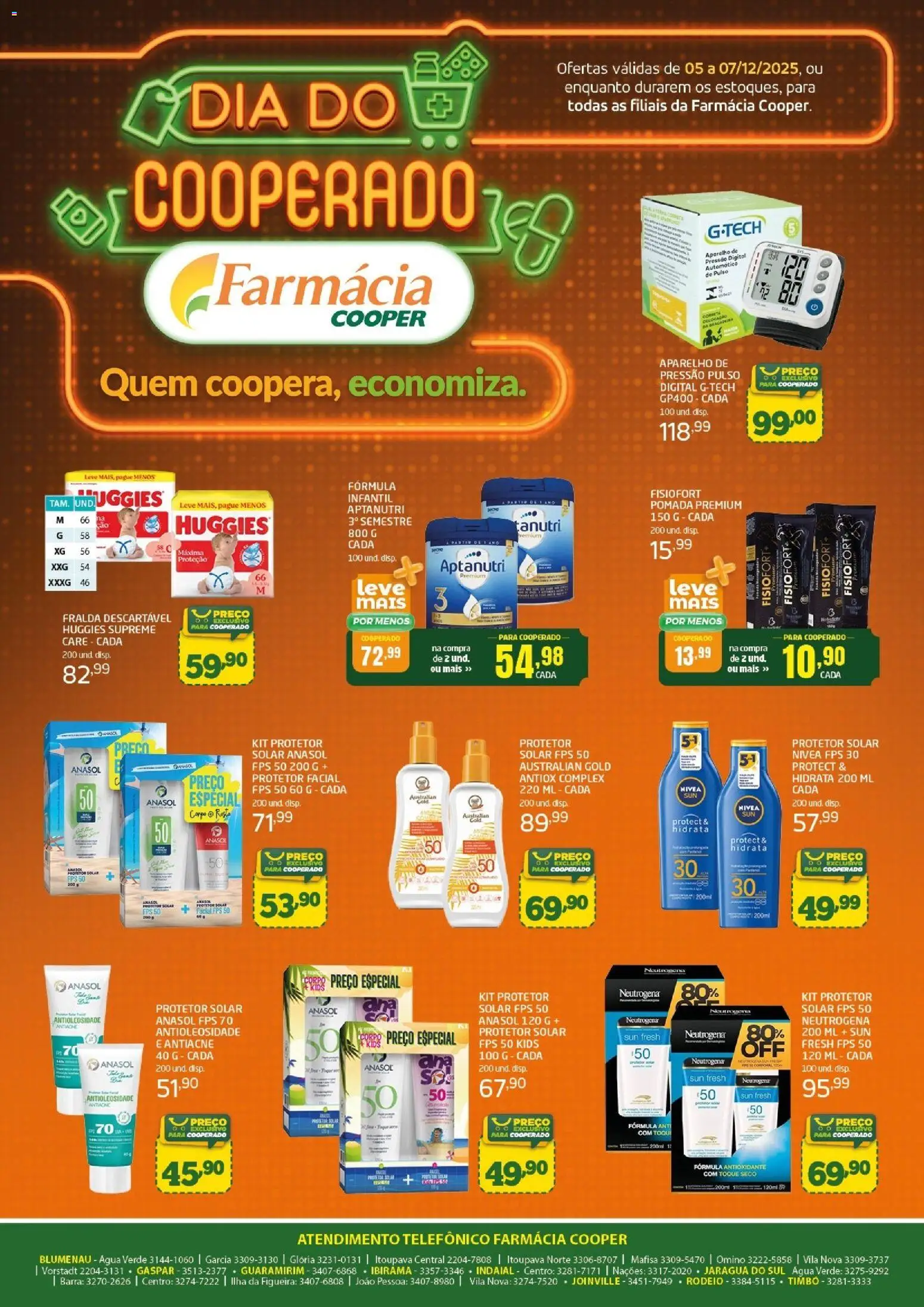 Cooper Folheto - válido de 05.12.2025 | Página: 1 | Produtos: Aparelho de pressão, Protetor solar, Pomada, Protetor solar facial