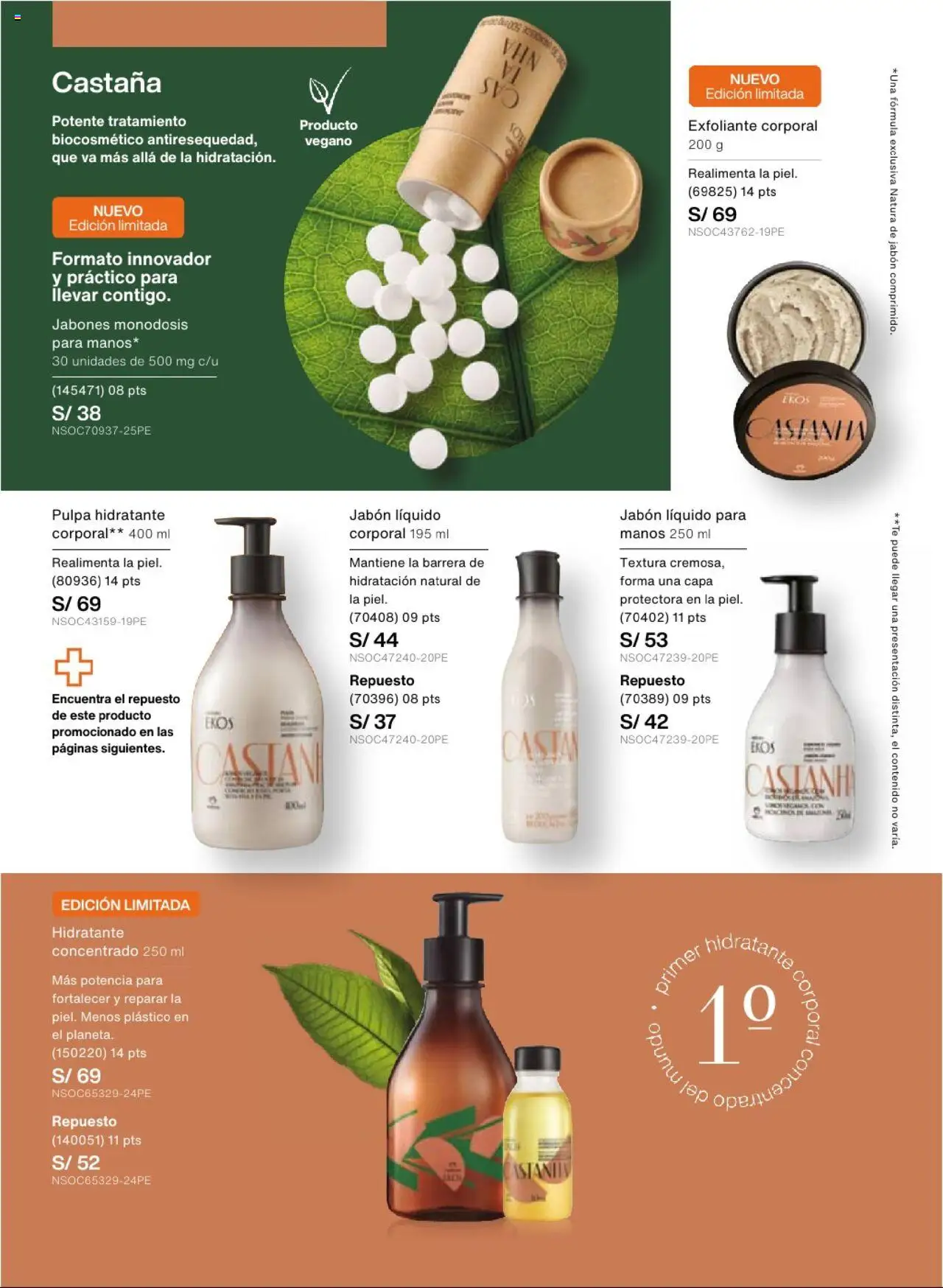 Catálogo Natura válido desde 22.07.2025 | Página: 107 | Productos: Exfoliante, Jabón, Té