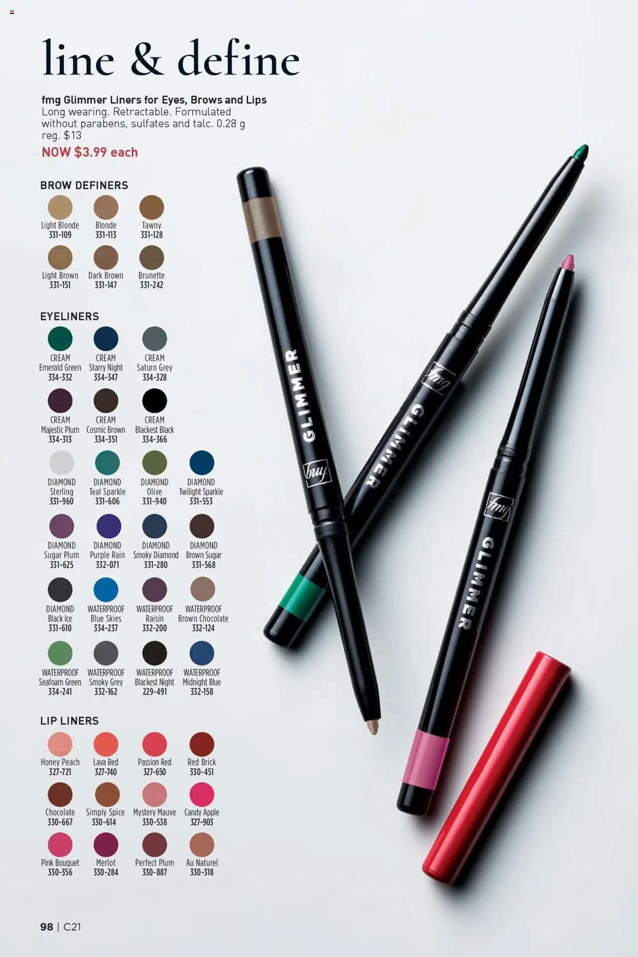 Avon flyer valid from 09.10.2025 | Page: 98 | Products: Cream, Eyeliner, Chocolate