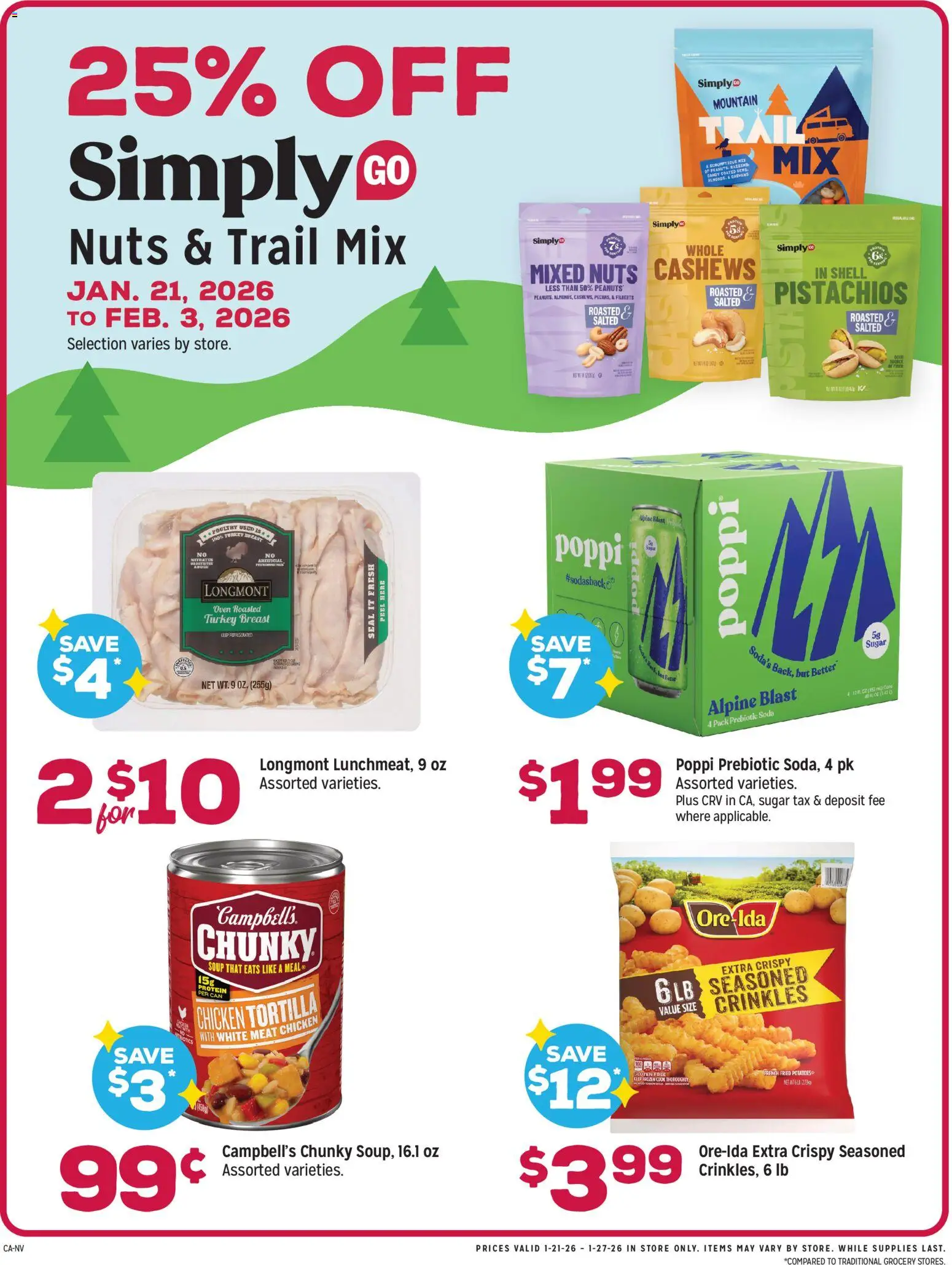 Grocery Outlet Weekly Ad - CA - valid from 21.01.2026 | Page: 3 | Products: Nuts, Sugar, Poultry, Oven