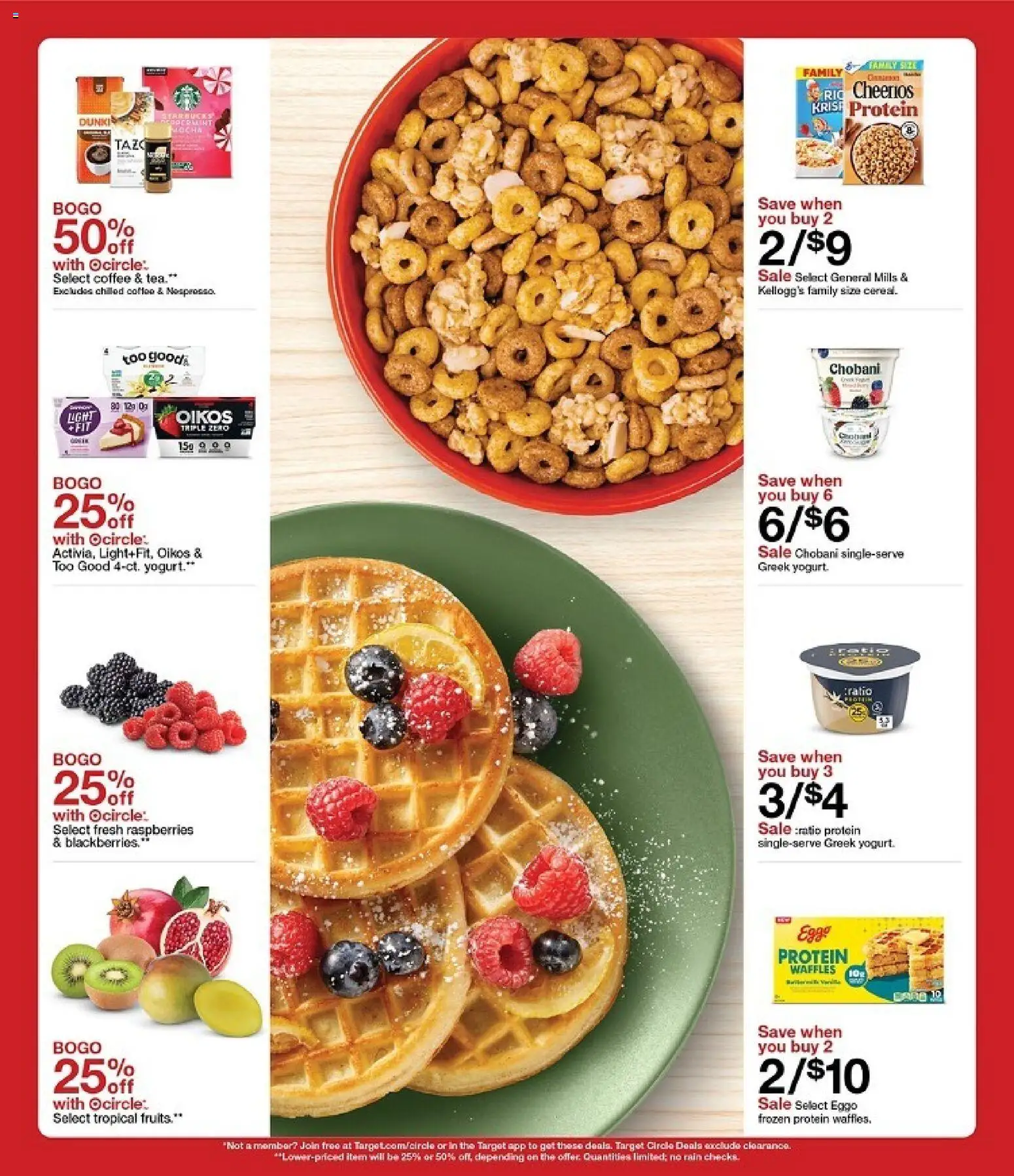 Target Weekly Ad - valid from 14.12.2025 | Page: 46 | Products: Yogurt, Coffee, Tea, Fruits