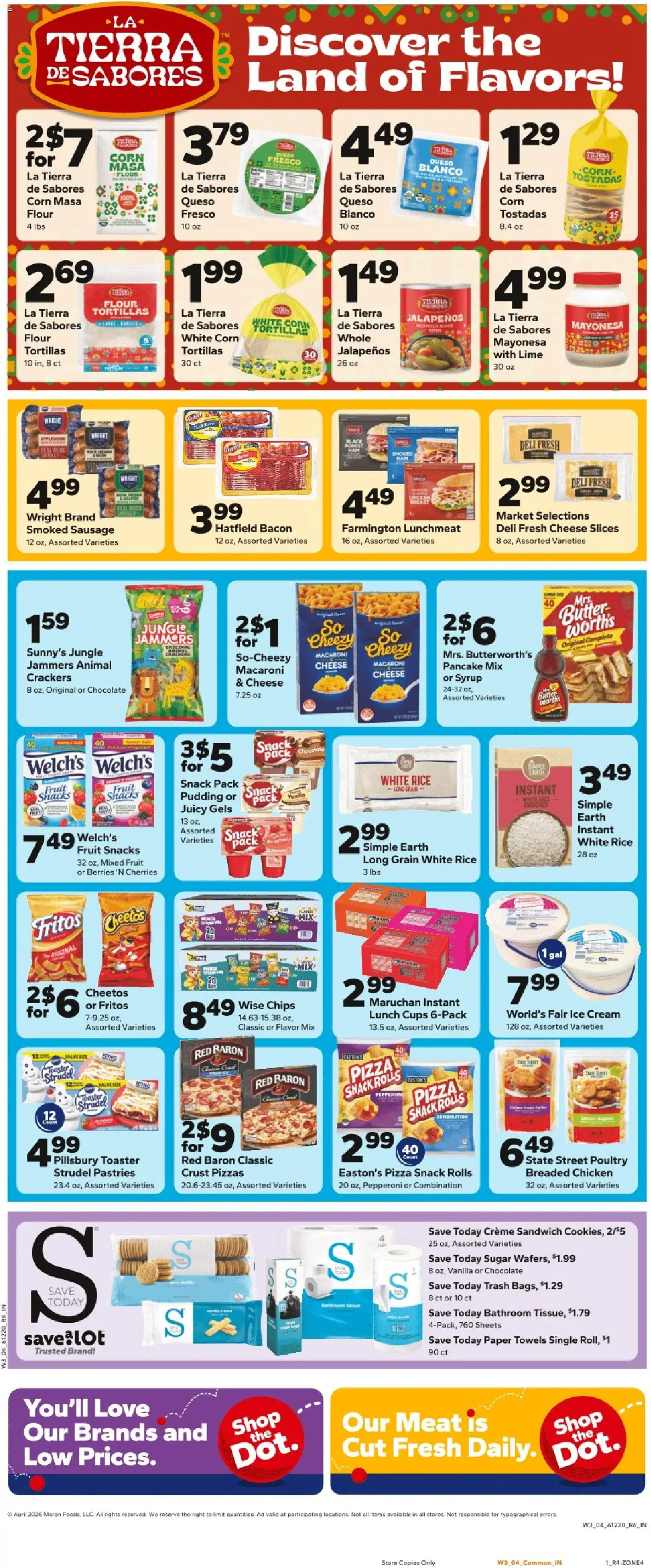 Save a Lot Weekly Ad - valid from 15.04.2026 | Page: 2 | Products: Corn, Cherries, Berries, Pizza