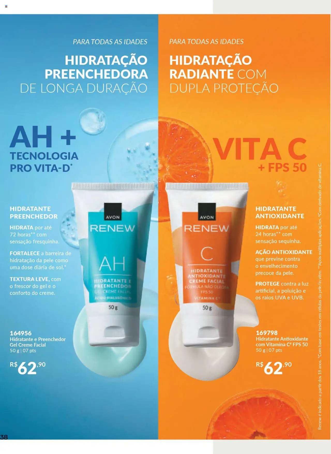 Avon Folheto - válido de 16.06.2025 | Página: 38 | Produtos: Base, Creme, Vitamina c