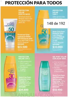 Vista previa Avon - Campaña 3/2026 válido desde el 01.03.2026 | Página: 142 | Productos: Protector solar, Brillo