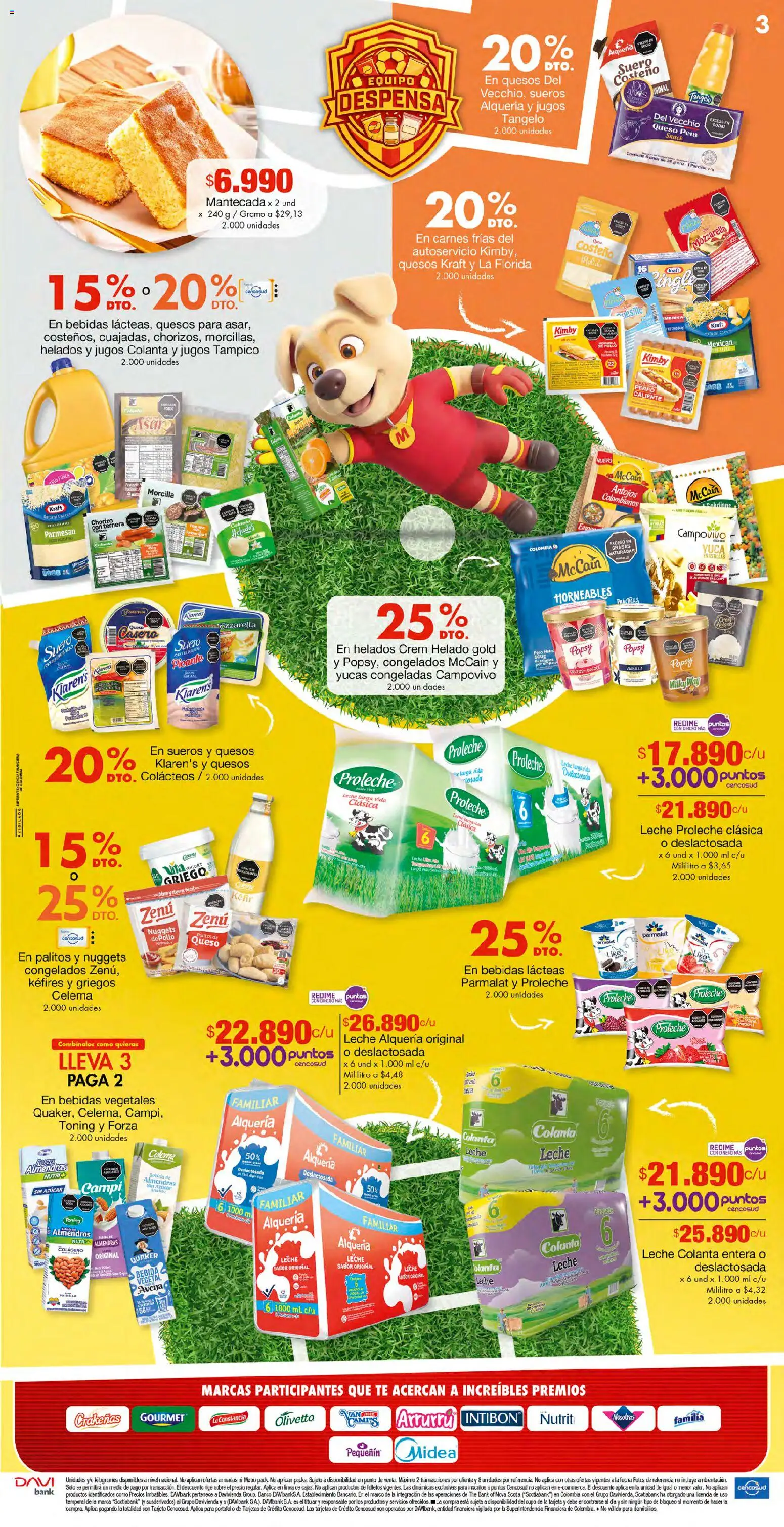 Metro revista - valida desde el 17.04.2026 | Página: 3 | Productos: Almendras, Avena, Zuecos, Yuca