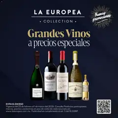 Vista previa de La Europea catálogo Grandes Vinos, nuevo folleto de la tienda, válido en México a partir del 23.02.2026