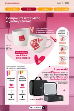 Avon - Campanha 19: Minha Consultoria - Pré-Visualização do folheto da loja Avon, válido de 21.11.2025 | Página: 7 | Produtos: Espelho, Caneca