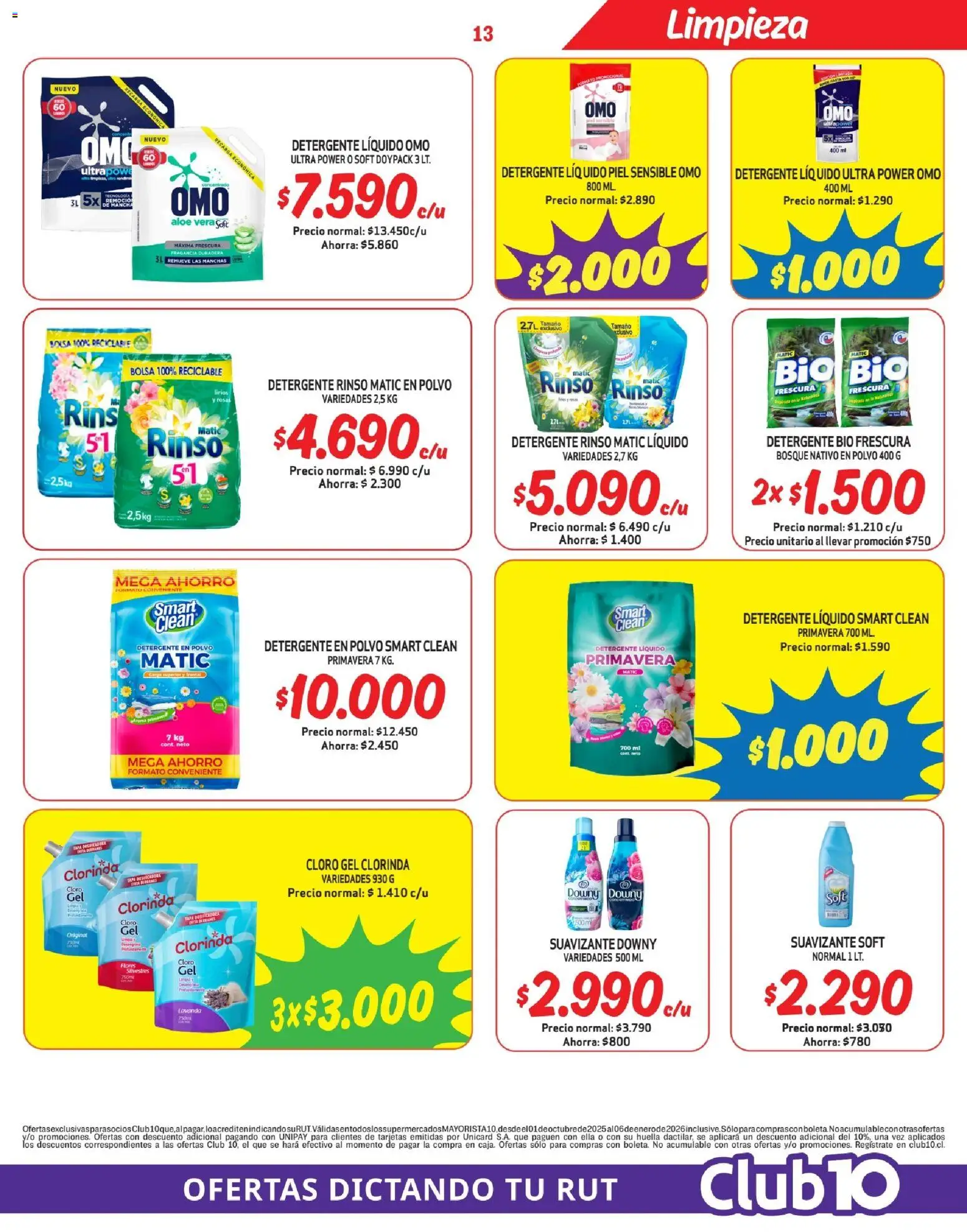 Mayorista 10 Ofertas │ válido desde el 27.10.2025 | Página: 14 | Productos: Bolsa, Suavizante, Fragancia, Polvo