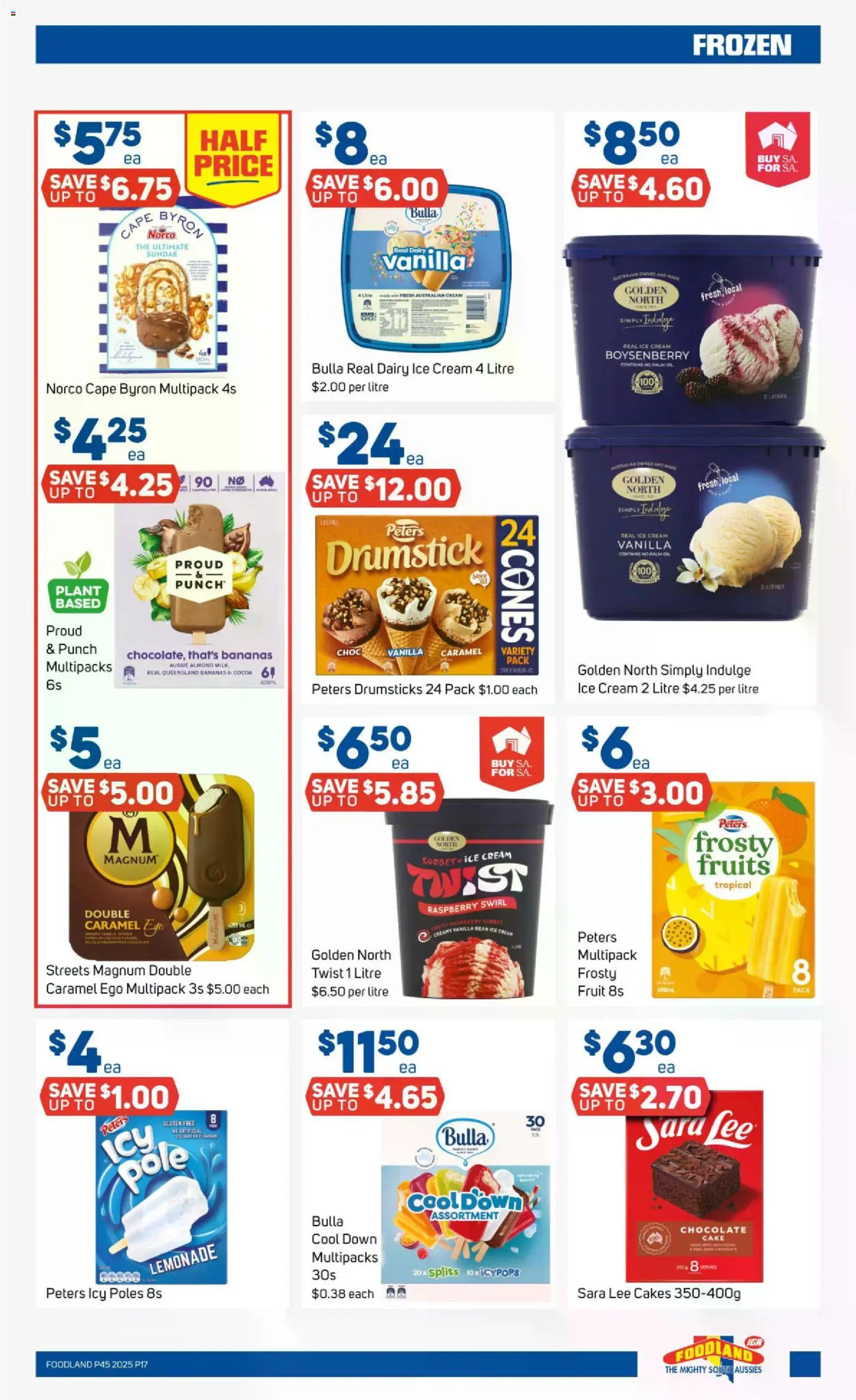 Foodland catalogue - valid from 05.11.2025 | Page: 17 | Products: Bananas, Cream, Fruits, Raspberry