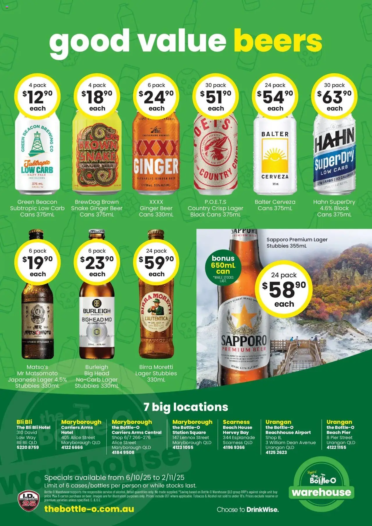 The Bottle-O catalogue - valid from 06.10.2025 | Page: 6 | Products: Ginger, Beer
