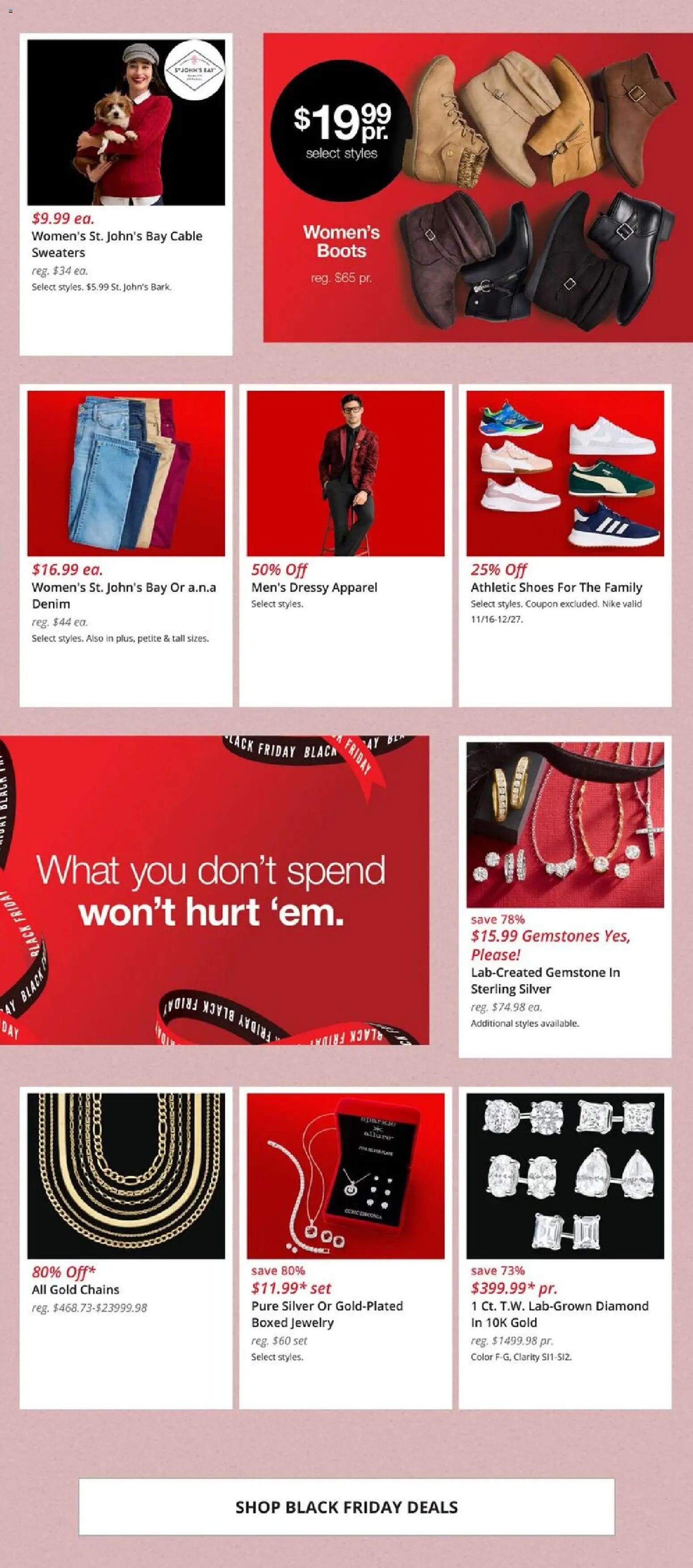 JCPenney Black Friday Deals - valid from 21.11.2025 | Page: 2 | Products: Boots, Cable