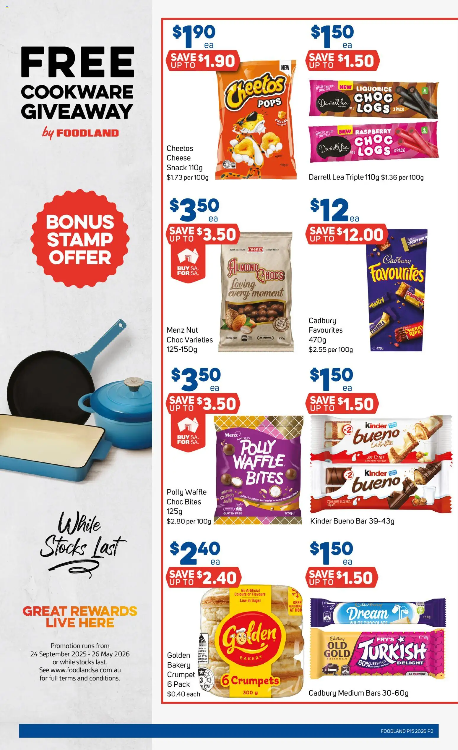 Foodland catalogue - valid from 08.04.2026 | Page: 2 | Products: Cocoa, Milk, Cookware, Bakery