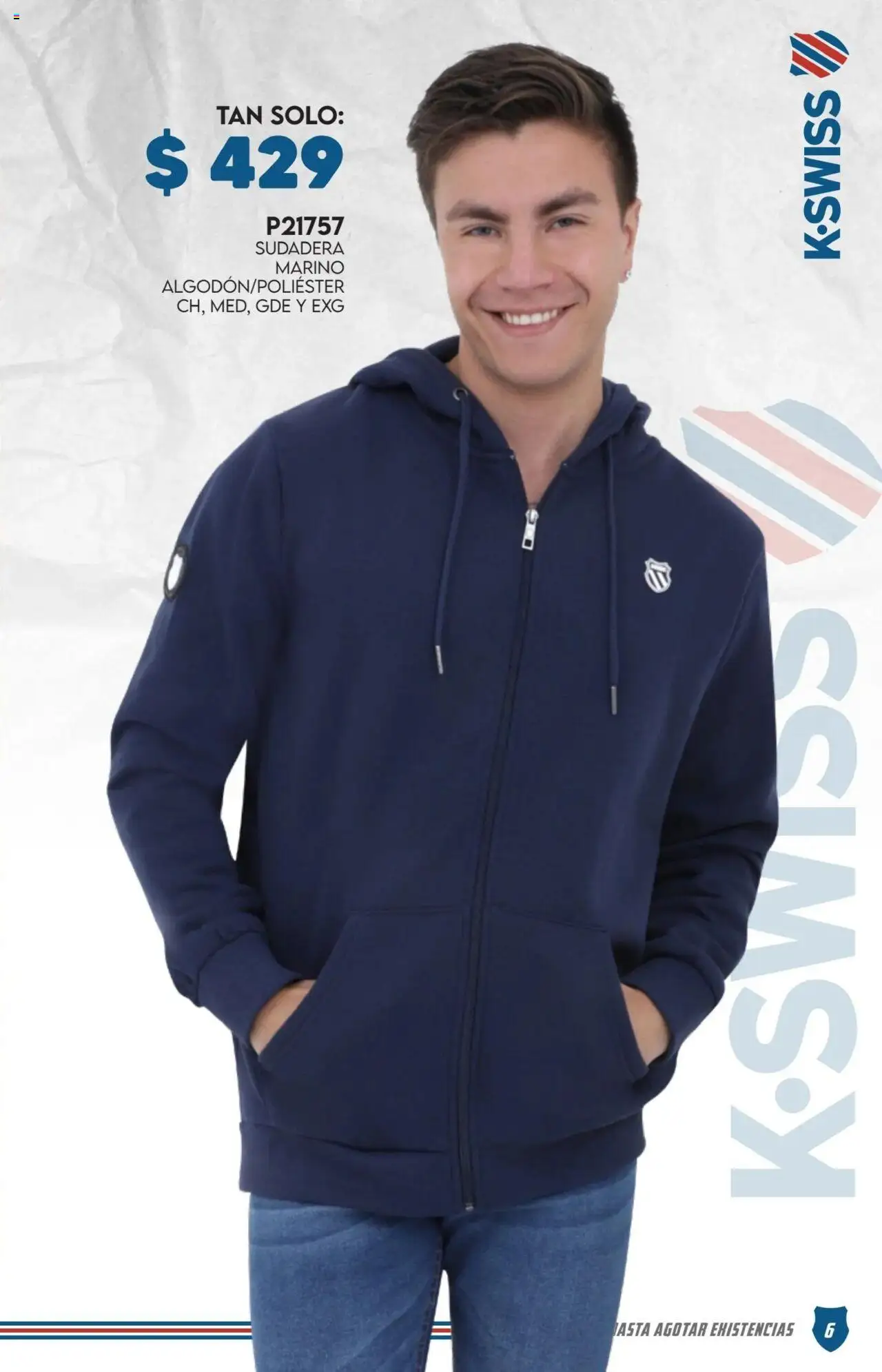 Nuevas ofertas de Cklass válidas en toda la República Mexicana desde el 29.09.2025. ¡Encuentra las mejores ofertas en Cklass - Catálogo Especial K-Swiss! | Página: 7 | Productos: Sudadera