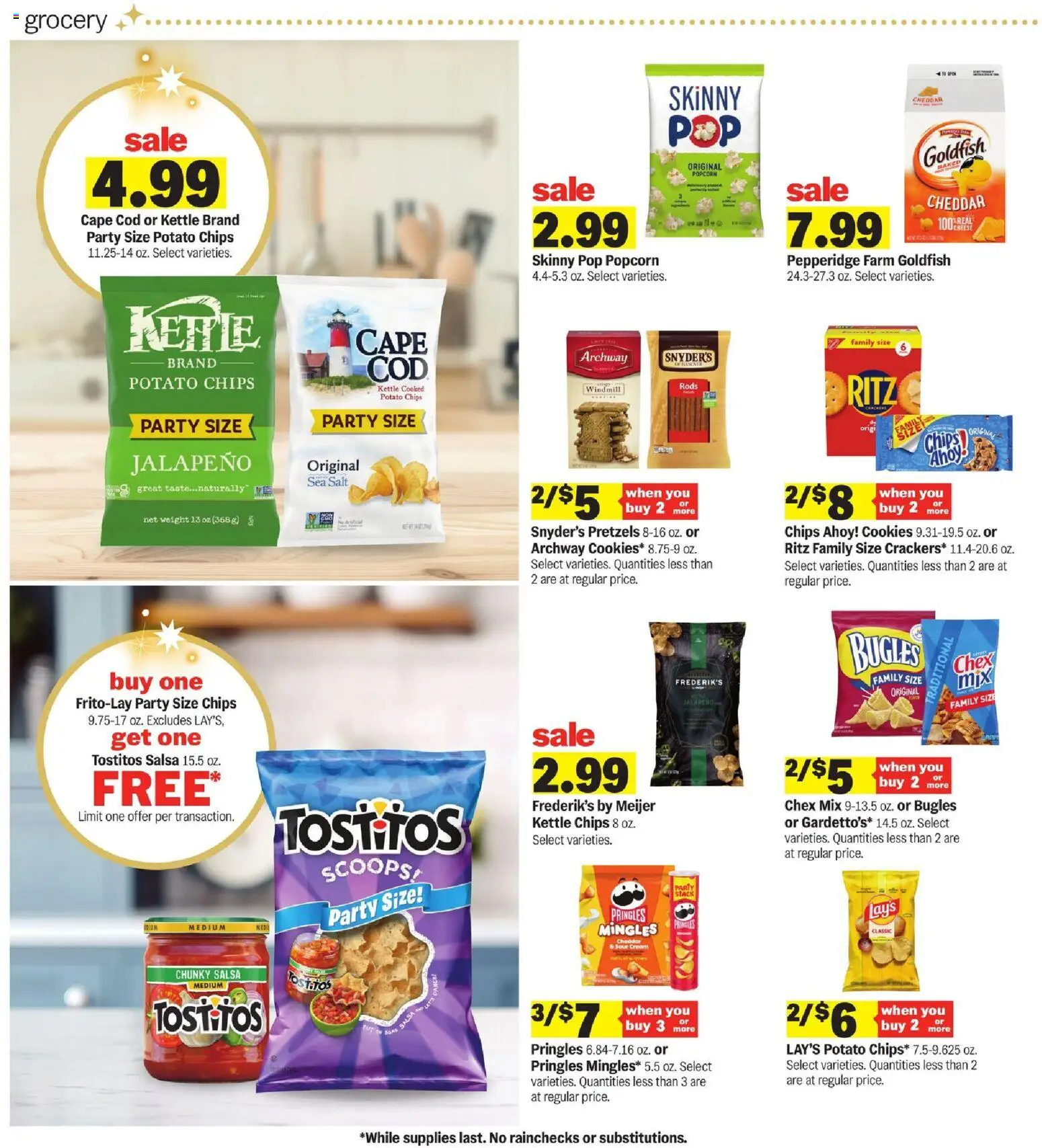 Meijer Weekly Ad - valid from 26.12.2025 | Page: 11 | Products: Cream, Cookies, Salt, Kettle