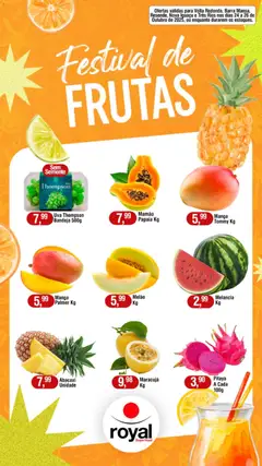 Royal Supermercados - Ofertas Festival de Frutas - Pré-Visualização do folheto da loja Royal Supermercados, válido de 24.10.2025