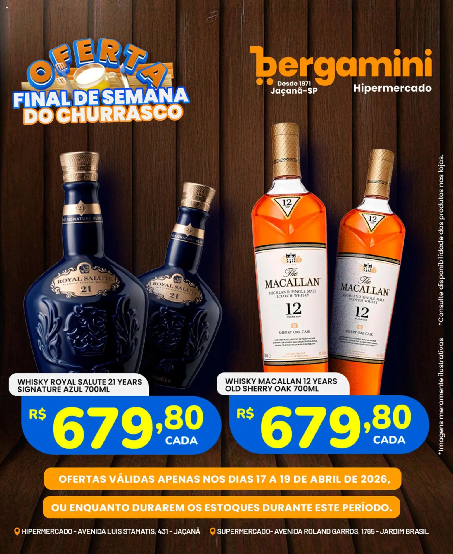 Supermercado Bergamini Folheto - válido de 17.04.2026 | Página: 18 | Produtos: Whisky