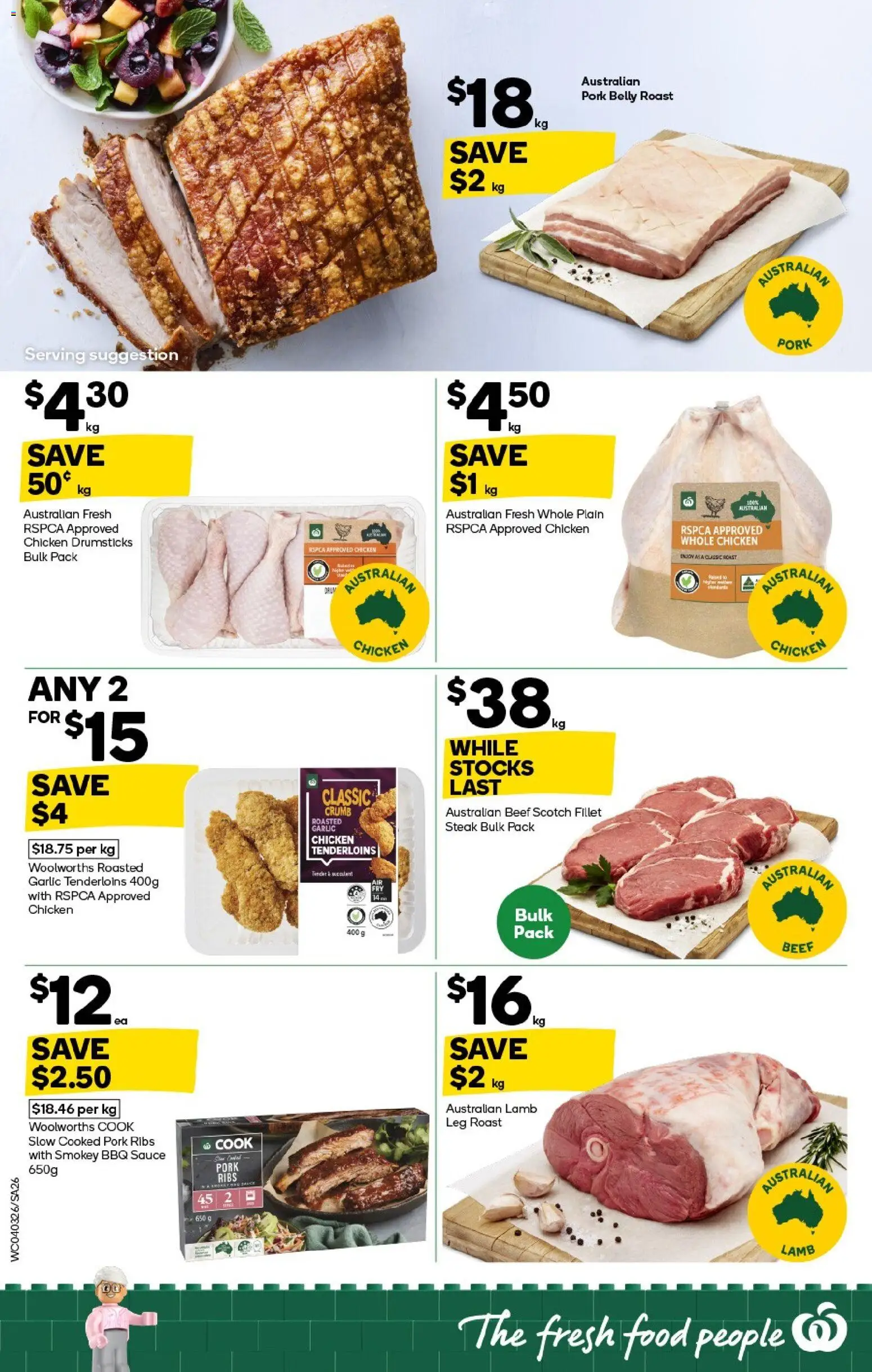 Woolworths catalogue - valid from 04.03.2026 | Page: 26 | Products: BBQ Sauce, Chicken, Pork, Lamb