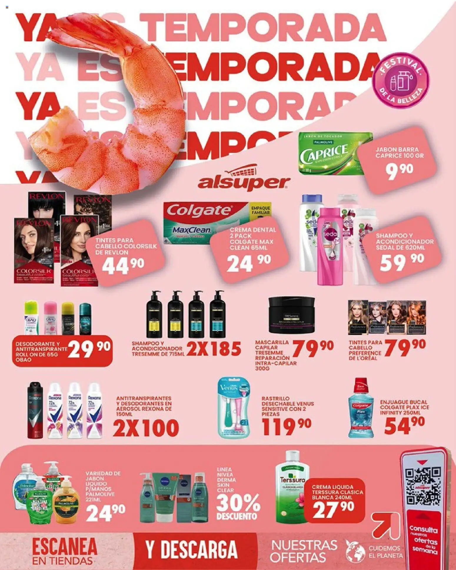 Nuevas ofertas de Alsuper válidas en toda la República Mexicana desde el 10.03.2026. ¡Encuentra las mejores ofertas en Alsuper folleto Torreon! | Página: 8 | Productos: Antitranspirante, Enjuague bucal, Jabón líquido, Acondicionador